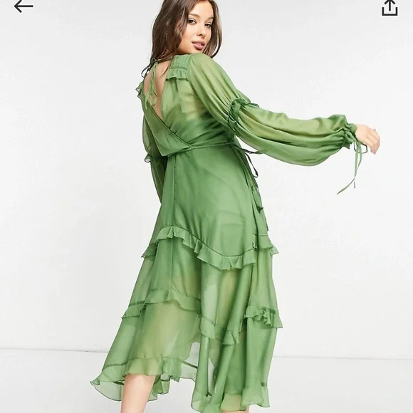 ASOS Green Maxi Dress - Picture 2 of 4